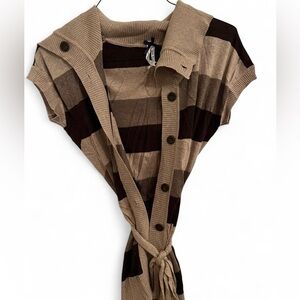 Vintage BlueNotes Gray Ribbed Cardigan and Brown Ribbed Cardigan